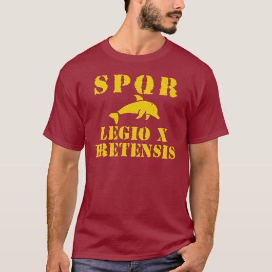 Octavian/Augustus 10. Fretensis Legion (Delphin) T-Shirt (Vorderseite)