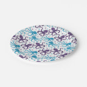 Octo die Krake und die Freunde Pappteller (Schrägansicht)