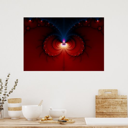 Octo - Fraktal Poster (Küche)