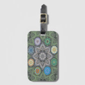 Octo hell tener arabesque Stone Green Style Gepäckanhänger (Vorderseite Vertikal)