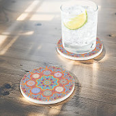 Octo heller arabeser arabesk Roter Stil Getränkeuntersetzer