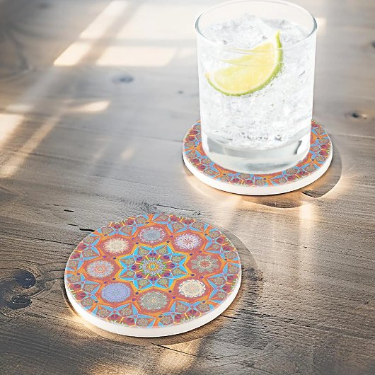 Octo heller arabeser arabesk Roter Stil Getränkeuntersetzer