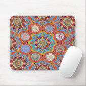 Octo heller arabeser arabesk Roter Stil Mousepad (Mit Mouse)