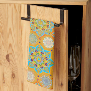 Octo heller arabesque maurische Mandarine Stil Geschirrtuch