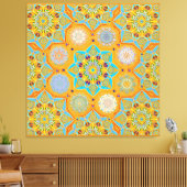 Octo heller arabesque maurische Mandarine Stil Leinwanddruck (Insitu (Wohnzimmer))