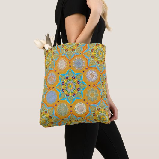 Octo heller arabesque maurische Mandarine Stil Tasche (Von Nahem)