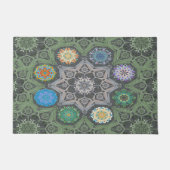 Octo heller arabesque Maurische Stein Grün Fußmatte (Vorderseite)