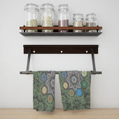 Octo heller arabesque Maurische Stein Grün Geschirrtuch