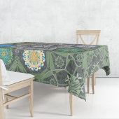 Octo heller arabesque Maurische Steine grün Tischdecke