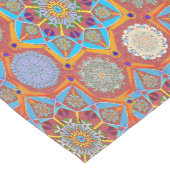 Octo helltener arabeske maurisch Roter Stil Mittelgroßer Tischläufer (Ecke)