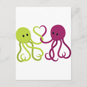 Octo-Liebe Postkarte