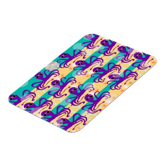 Octo Party Octopus Muster Magnet (Linke Seite)