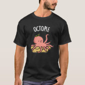 Octo-Pie Funny Octopus Pie Pun Dark BG T-Shirt (Vorderseite)