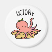 Octo-Pie Funny Octopus Pie Pun Magnet (Vorne)