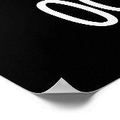 Octo poos Funny Octopus Pun Dark BG Poster (Ecke)