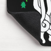 Octo Schädelgrün Mousepad (Ecke)