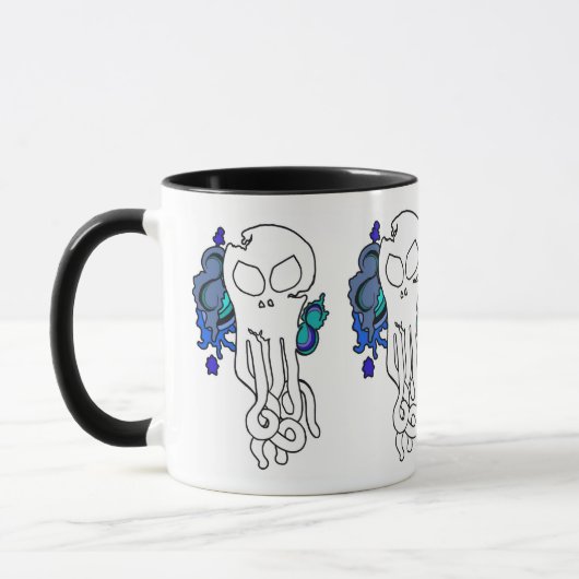 Octo Skull blau Tasse (Links)
