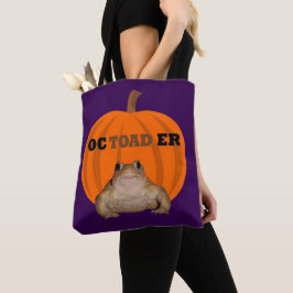 Octoader Halloween-Wortspiel mit Kröten-Urlaubsspa Tasche