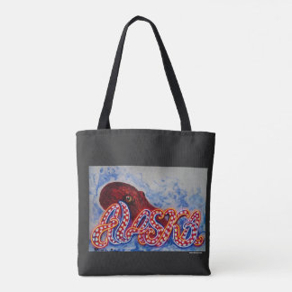 OctoAlaska & Borealis Run Tote Bag Tasche
