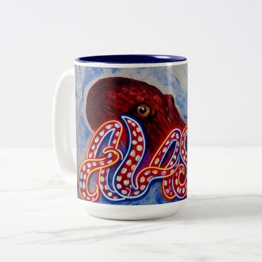 OctoAlaska mug Zweifarbige Tasse (Vorderseite Links)