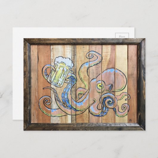 OctoBeer Postkarte (Vorne/Hinten)