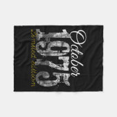 October 1975 Tee 50 Year Old Shirt 1975 50th Birth Fleecedecke (Vorderseite (Horizontal))