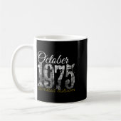 October 1975 Tee 50 Year Old Shirt 1975 50th Birth Kaffeetasse (Links)
