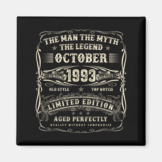 October 1993 32nd Birthday For Men 32 Year Old Bda Magnet (Vorne)