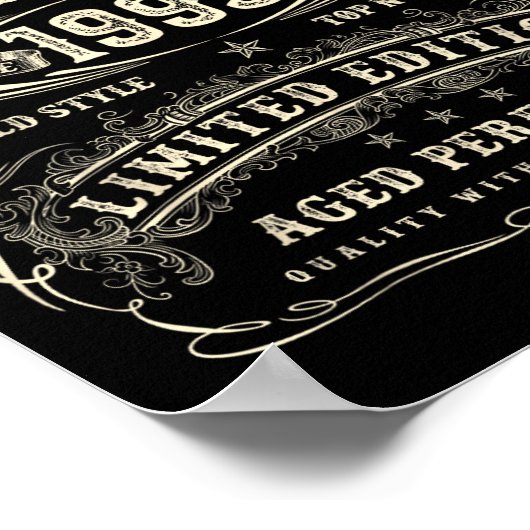 October 1993 32nd Birthday For Men 32 Year Old Bda Poster (Ecke)