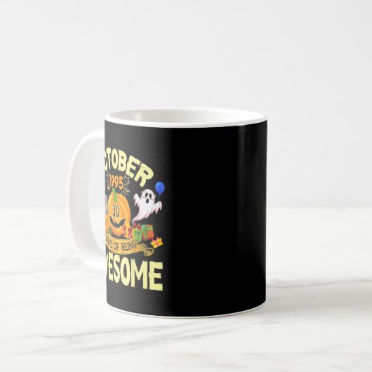 October 1995 30 Years Of Being Awesome Funny Hallo Kaffeetasse (Vorderseite Links)