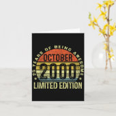 October 2000 25th Birthday For Men Women 25 Year O Karte (Gelbe Blume)