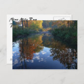 October at The Stream Postkarte (Vorne/Hinten)