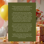 October Birth Flower Birthday Card | Marigolds Karte