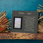 October Birthstone Opal Fotoplatte (Seite)