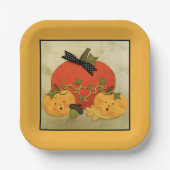 October Halloween Bridal Shower Pappteller (Vorderseite)