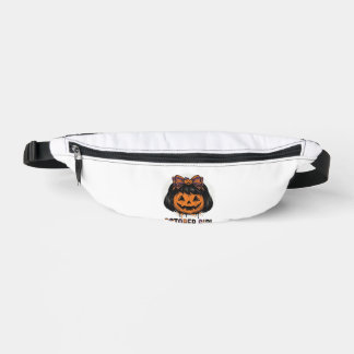 October Mädchen Kürbis Bogen Halloween Vektor Desi Bauchtasche