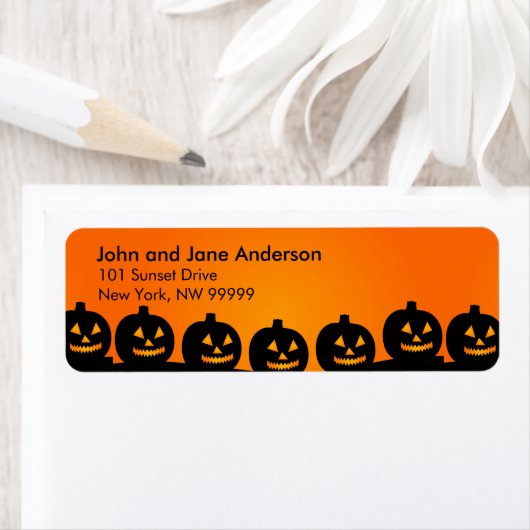 October Themed Personalized Address (Insitu)