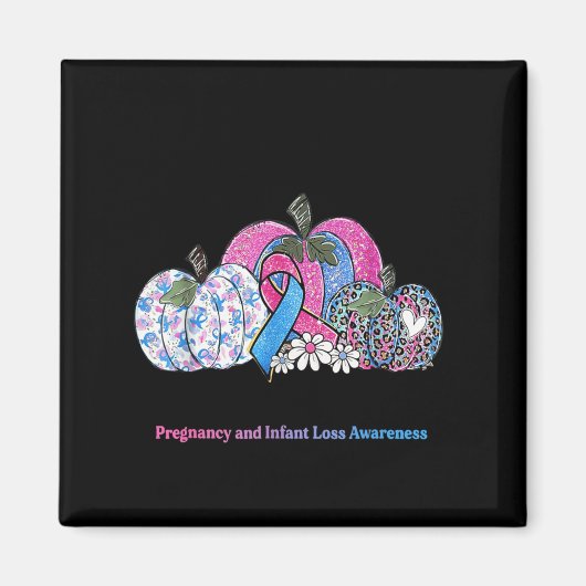 October We Wear Nk & Blue Pregnancy Infant Los Magnet (Vorne)