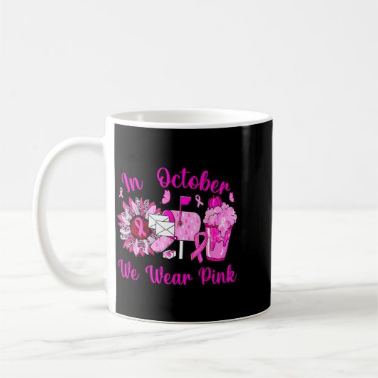 October We Wear Nk Breast Cancer Awareness Stal Wo Kaffeetasse (Links)