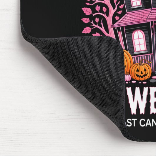October We Wear Nk Breast Cancer Halloween Men Wom Mousepad (Ecke)