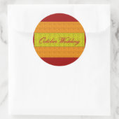 "October Wedding" Elegant Sticker (Tasche)