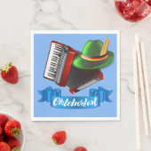 Octoberfest Accordion Serviette (Beispiel)