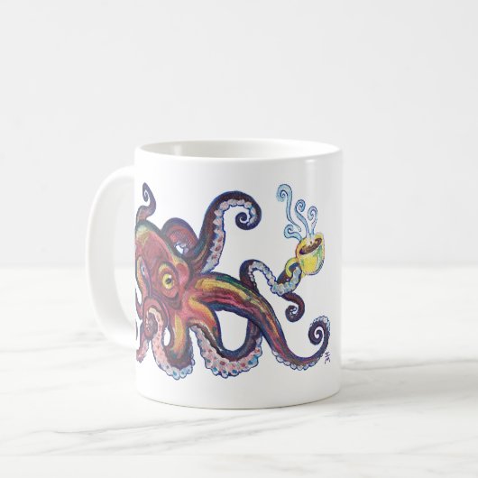 OctoCoffee Kaffeetasse (Vorderseite Links)