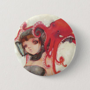 Octogirl Knopf Button
