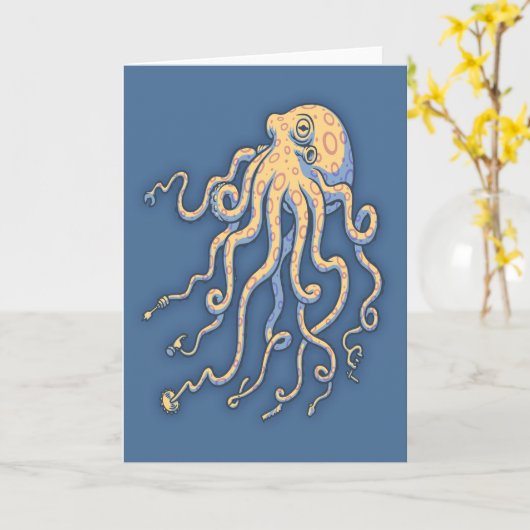 Octoolpus Karte (Gelbe Blume)