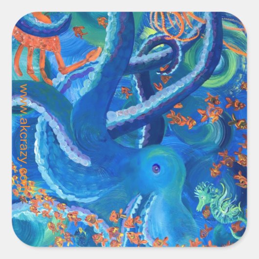 Octopacifica Sticker (Vorderseite)