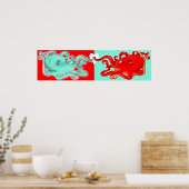 Octopi Attraktion Poster (Küche)