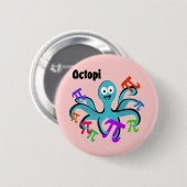 Octopi Button (Vorne & Hinten)