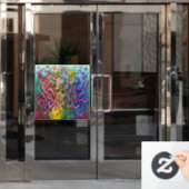 Octopi Fensteraufkleber (Büro Tür)