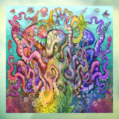 Octopi Fensteraufkleber (Blatt 3)